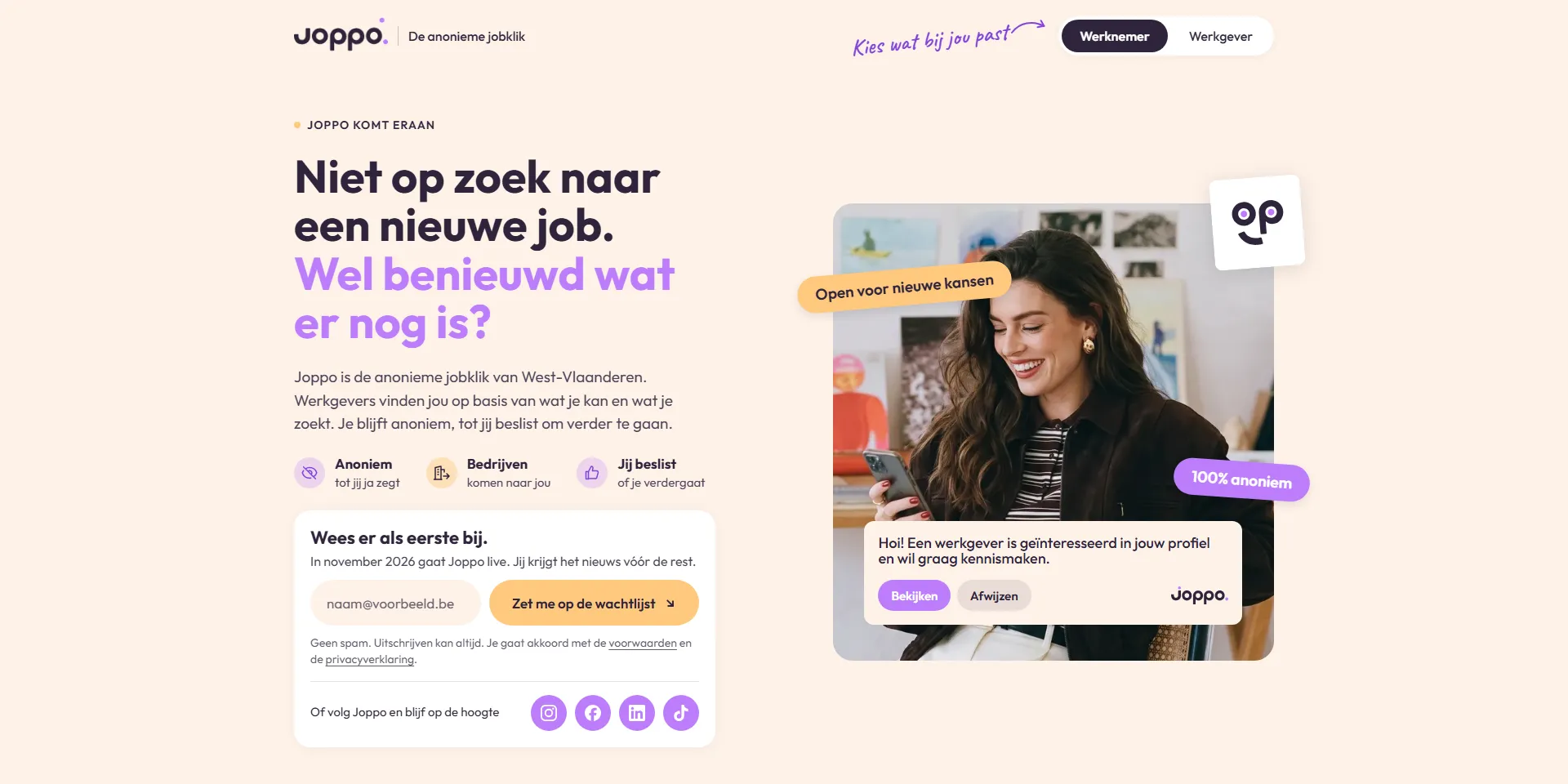 Joppo, de anonieme jobklik